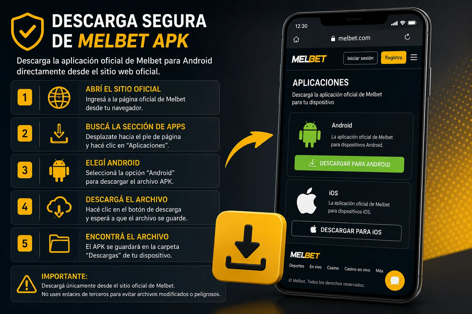 Descargar MelBet APK para Android y iOS en Colombia