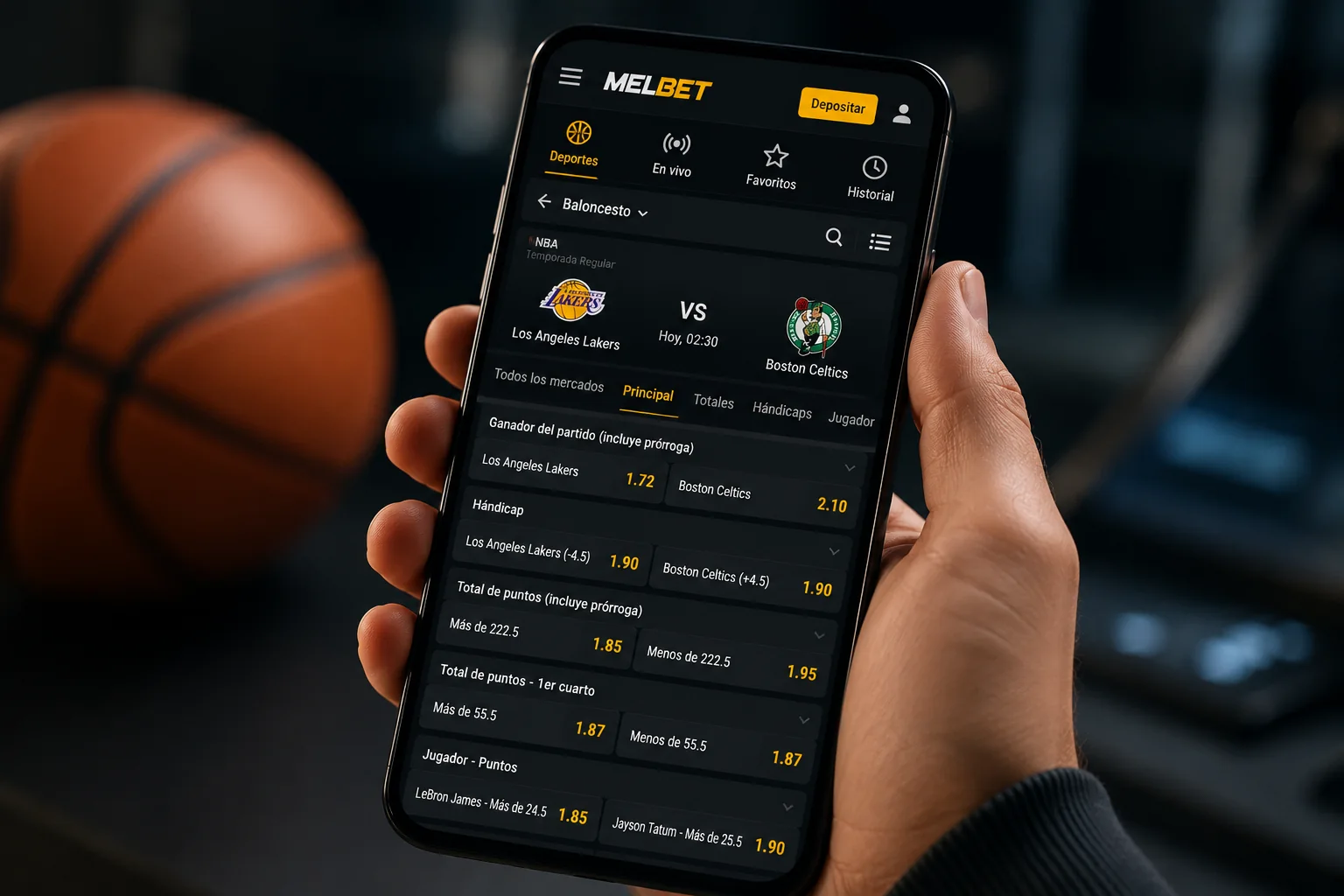 Apuestas de baloncesto en MelBet