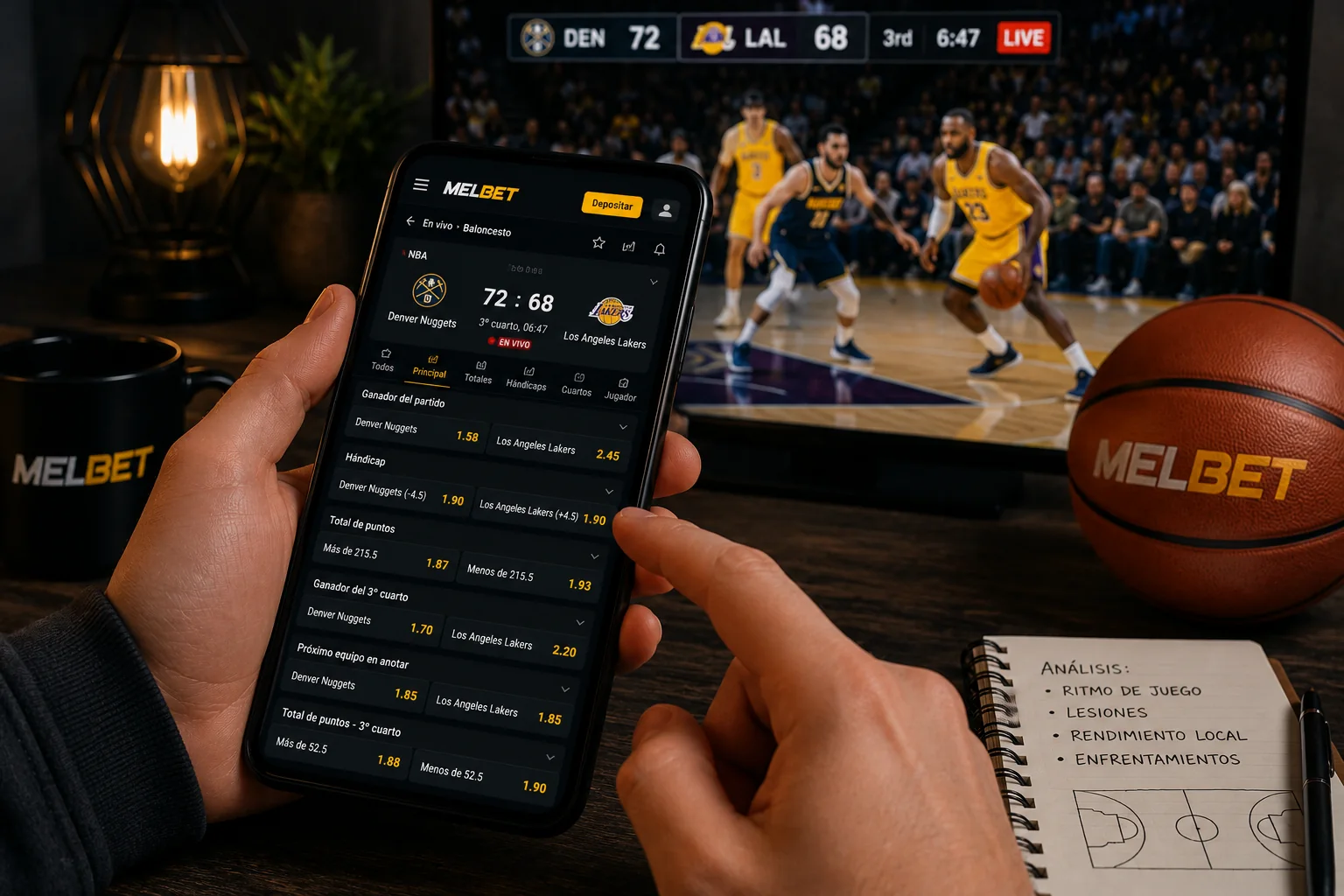 Apuestas de baloncesto en MelBet