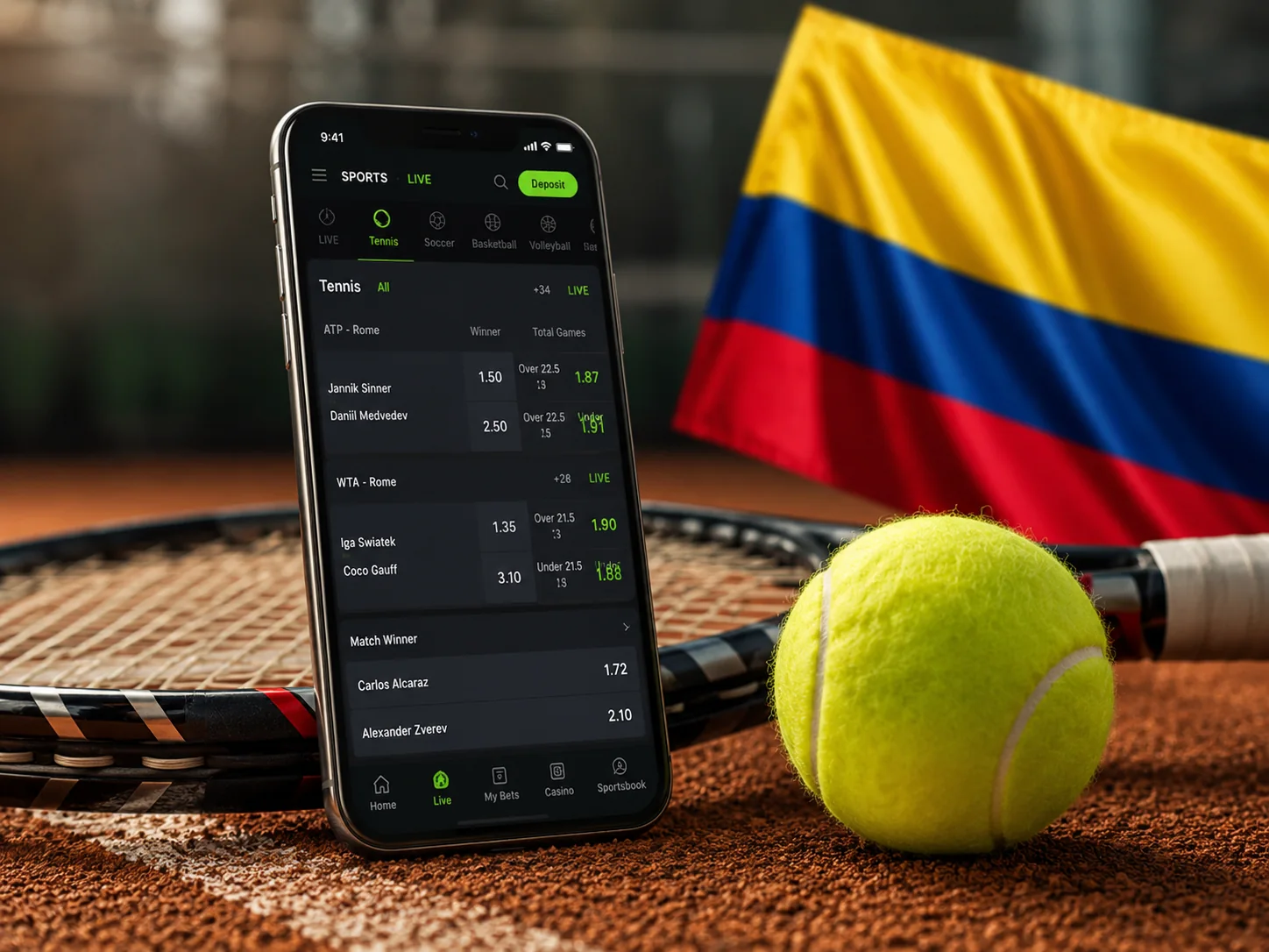 Apuestas de tenis en MelBet