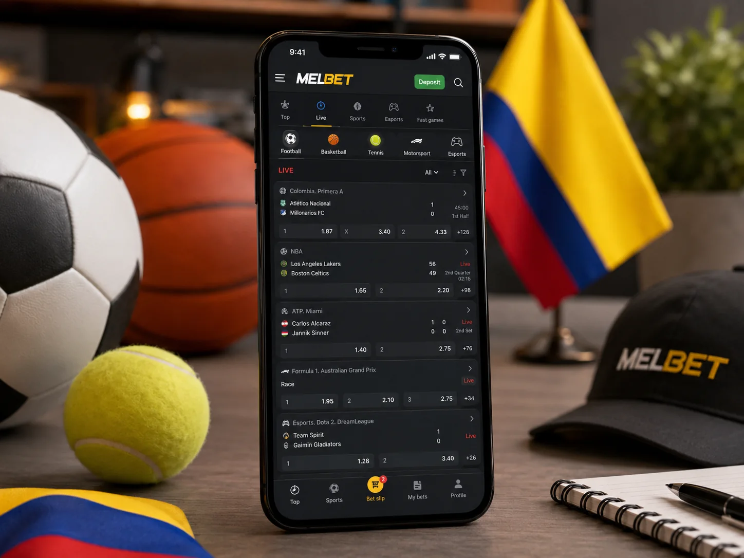 Apuestas deportivas MelBet en Colombia