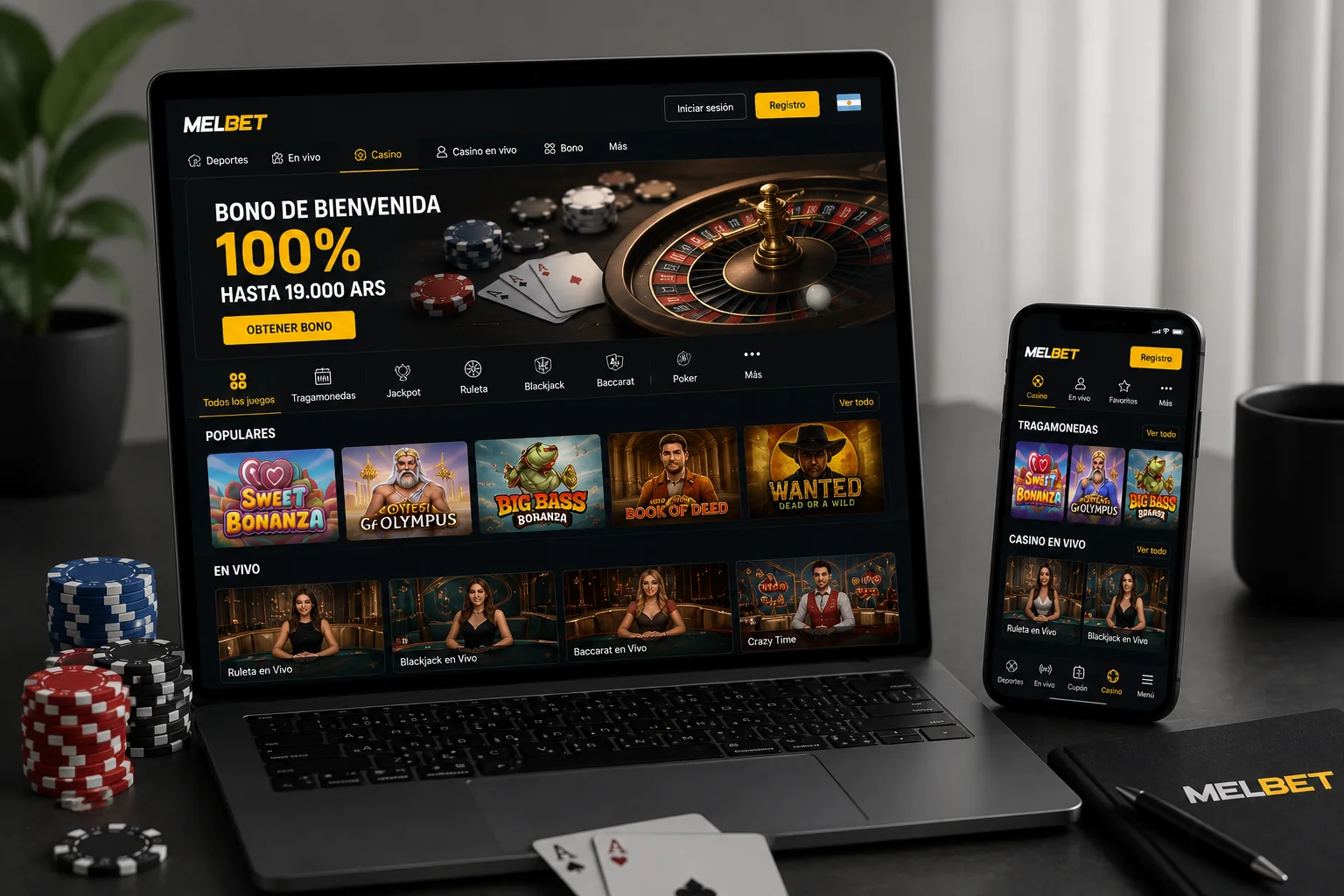 Casino online MelBet en Colombia