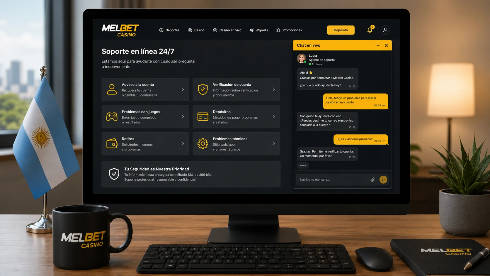 Casino online MelBet en Colombia