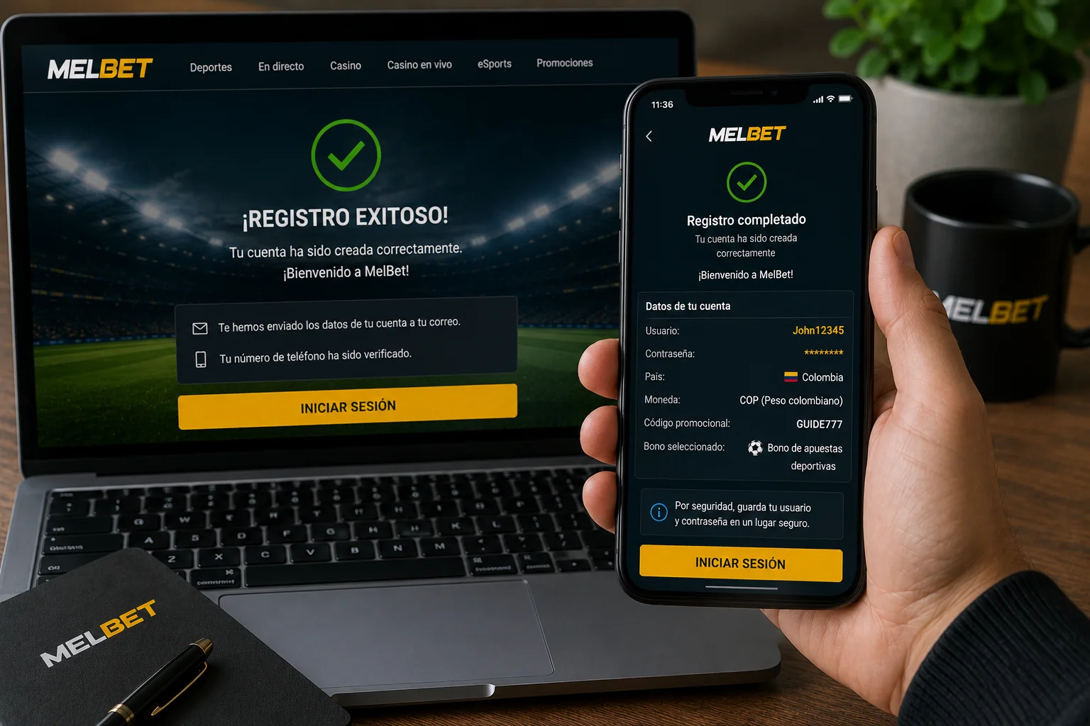 Registro MelBet: cómo crear una cuenta en Colombia